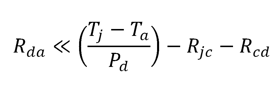 Formula calculo de minima resistencia termica de disipador